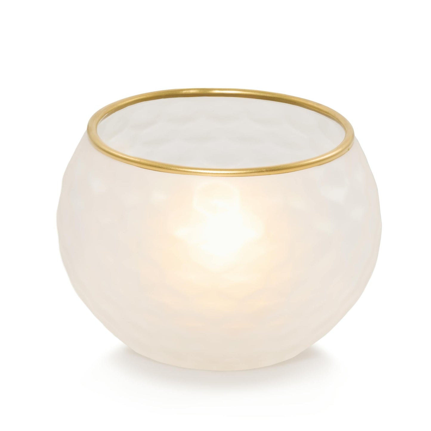 Frosted Honeycomb Tea Light Candle Holder OIO