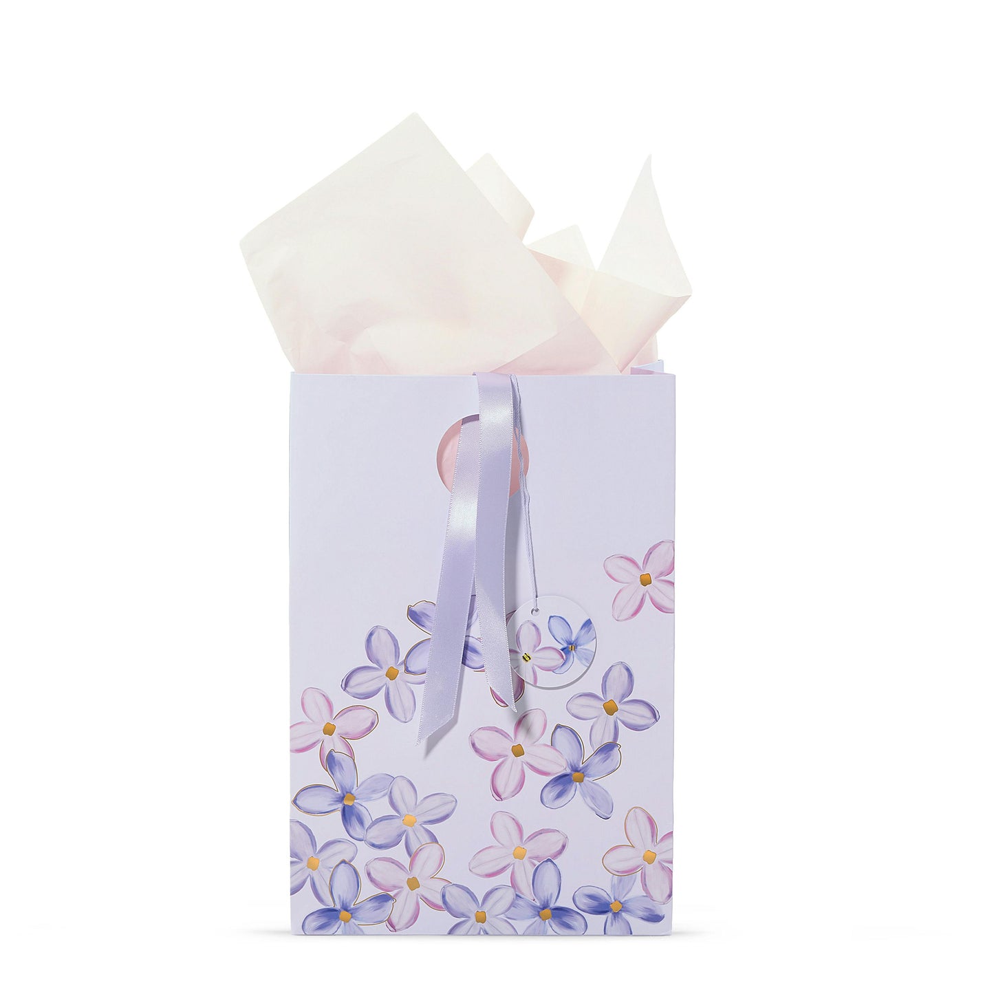 Purple Lilac Floral Gift Bag 3FQ