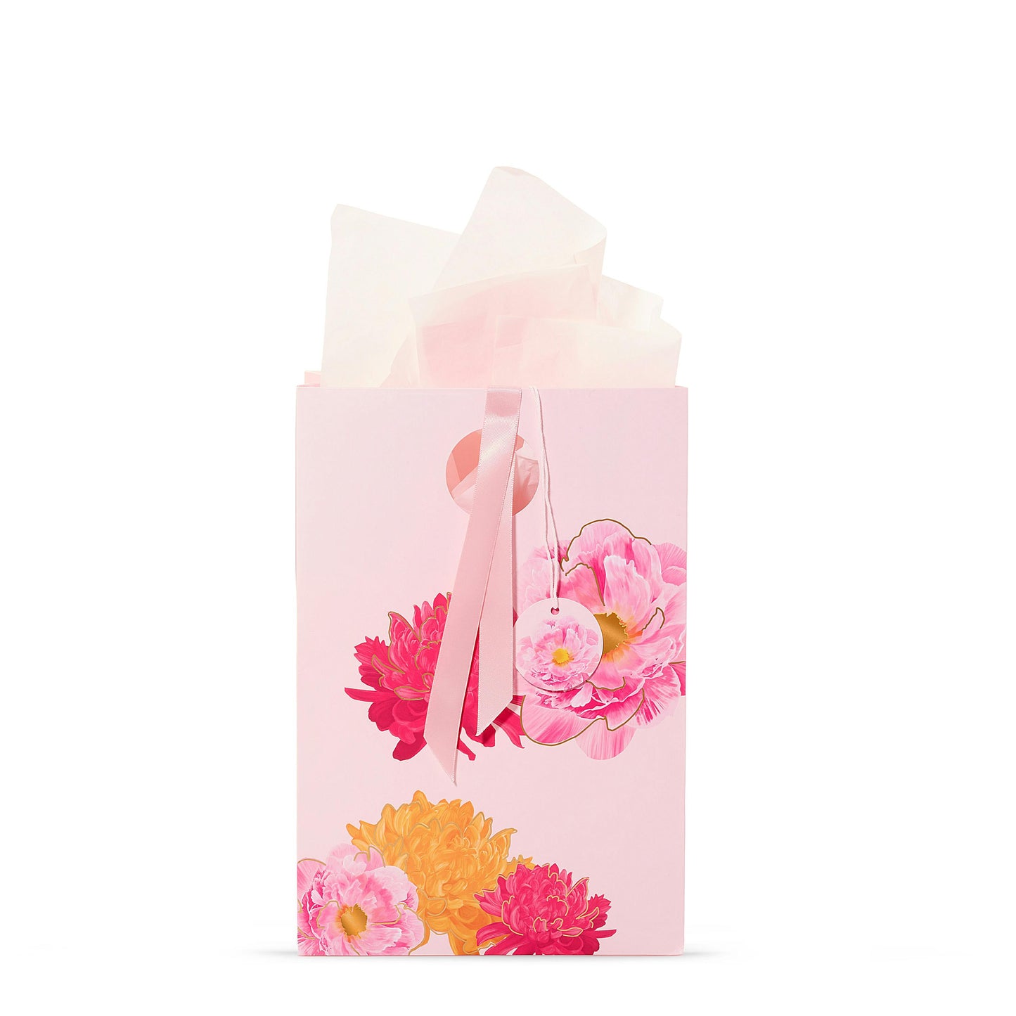 Pink Peony Floral Gift Bag MYM