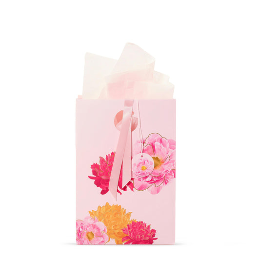 Pink Peony Floral Gift Bag MYM
